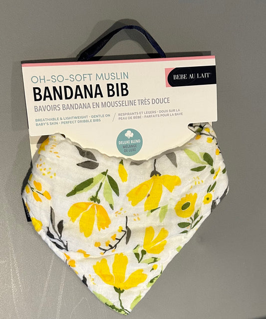 Muslin Bandana Bib - Royal Garden