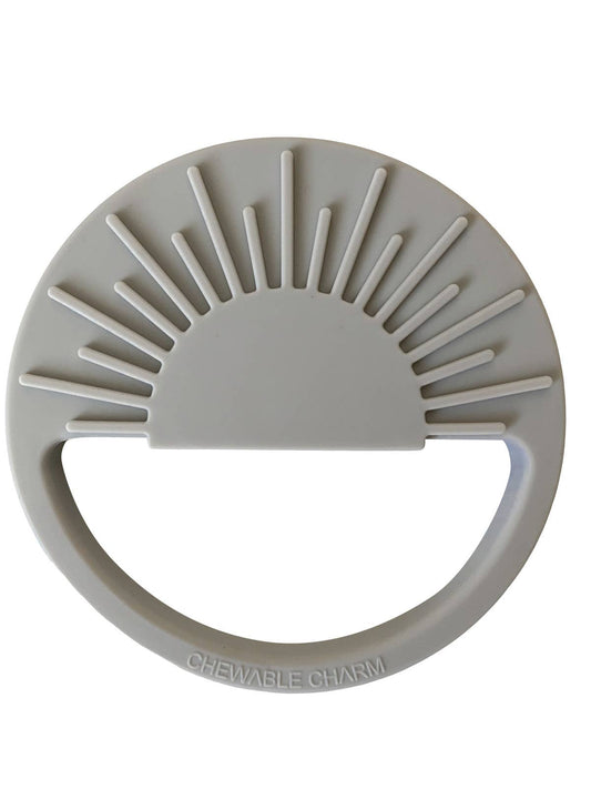 Sun Silicone Teether - Grey