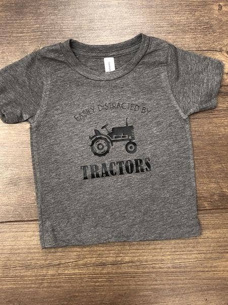 Easily Distracted by Tractors Tee