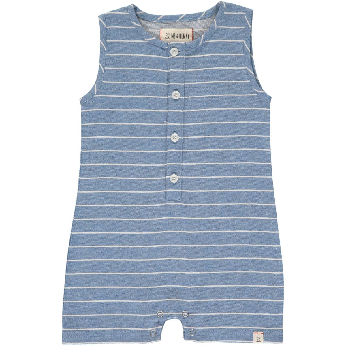 Sandy Playsuit - Blue/White Stripe