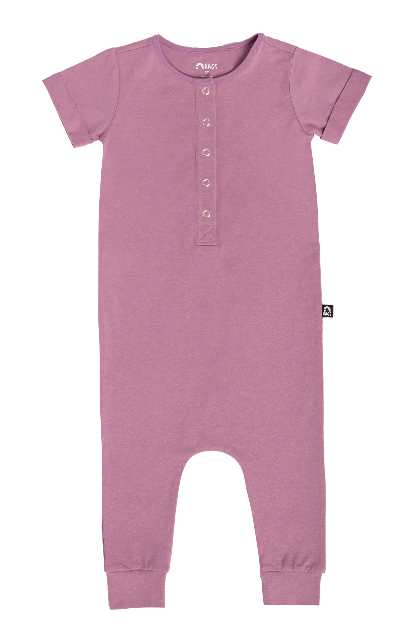 Elliott Short Sleeve Romper - Lavender