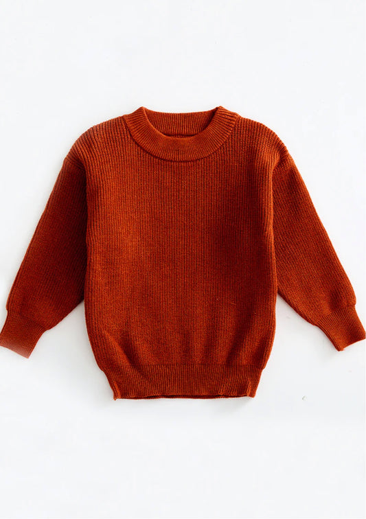 Raine Knitted Sweater - Terracotta
