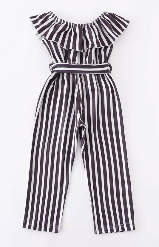 Poppy Jumpsuit - Black Stripe