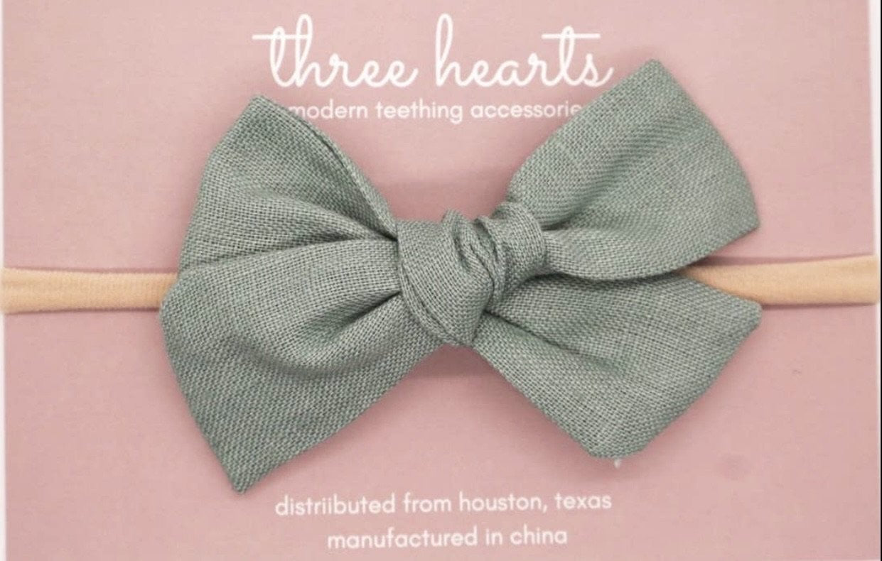 Hazel Headband Bow - Seafoam