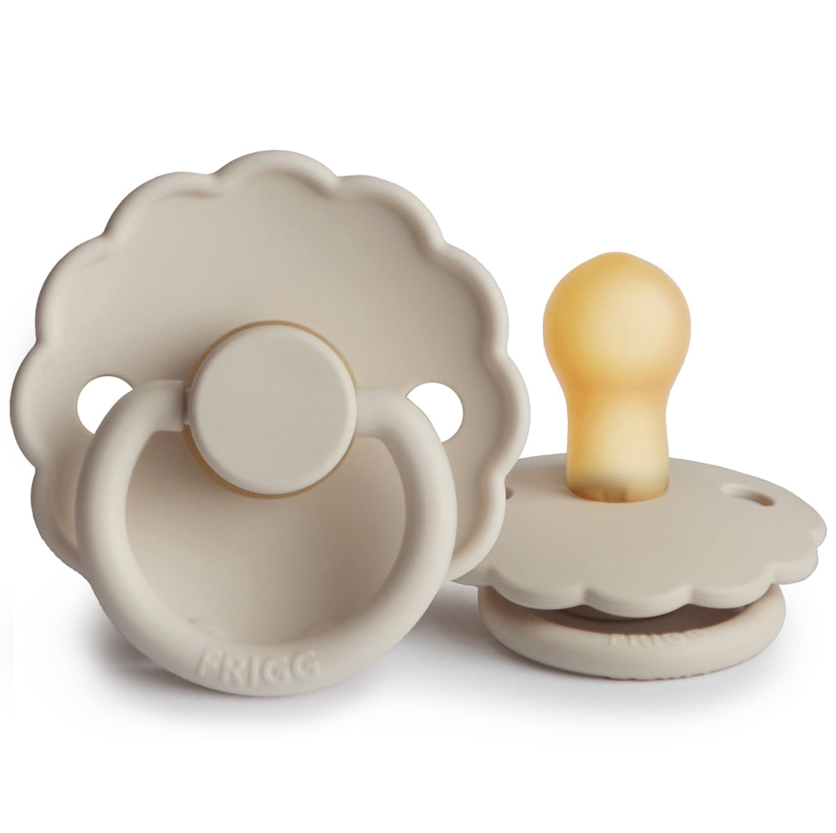 FRIGG Daisy Natural Rubber Pacifier - Sandstone