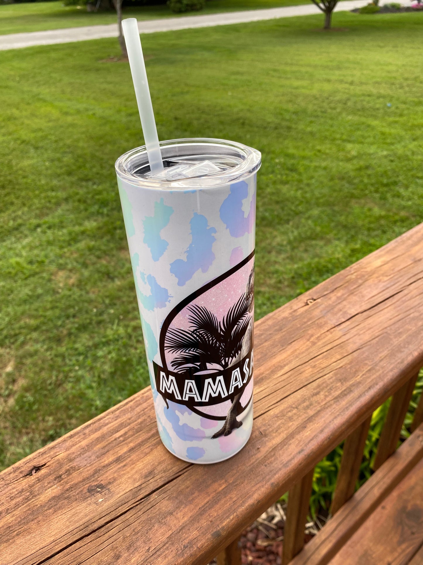 Sippin Pretty Tumbler - mamasaurus