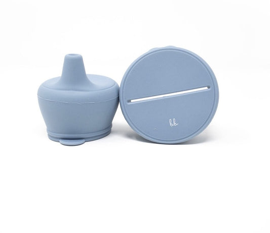 Silicone Snack & Sippy Lids Set - Slate