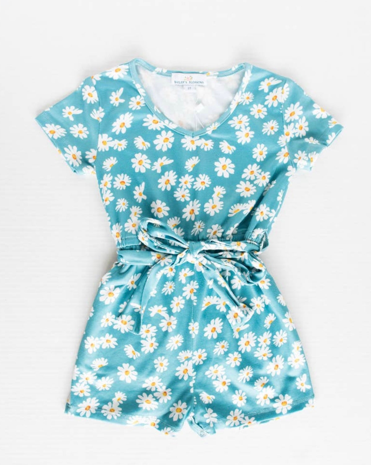 Indie Romper - Turquoise Floral