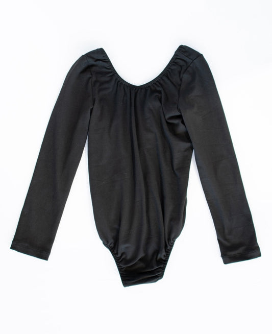 Kami Long Sleeve Leotard - Black