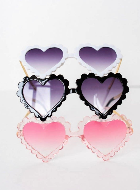 Kylie Heart Sunglasses - Black