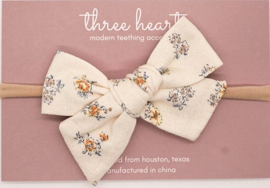 Hazel Headband Bow - Butter Yellow