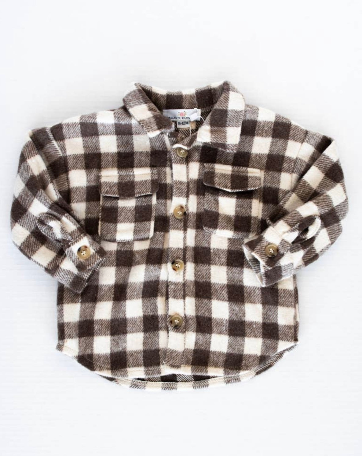 Letti Shirt Jacket - Sandrift Buffalo Plaid