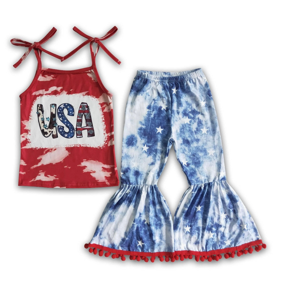 Amelia Tank Bell Bottoms Set - USA