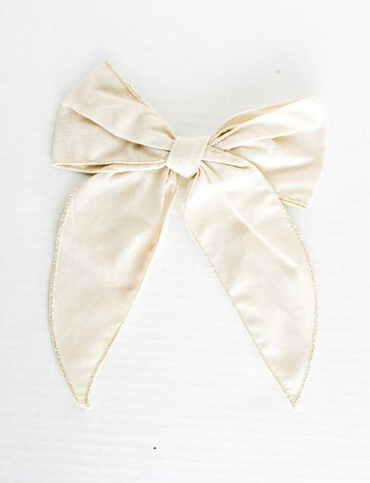 Serena Clip Bow - Ivory