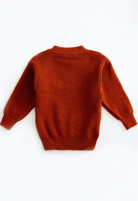 Raine Knitted Sweater - Terracotta