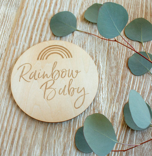 Rainbow Baby Milestone Disc