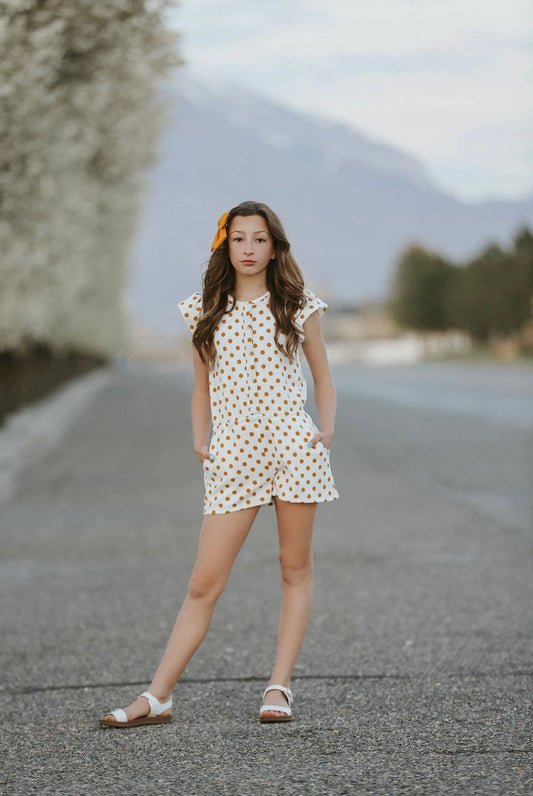 Ivy Polka Dot Romper