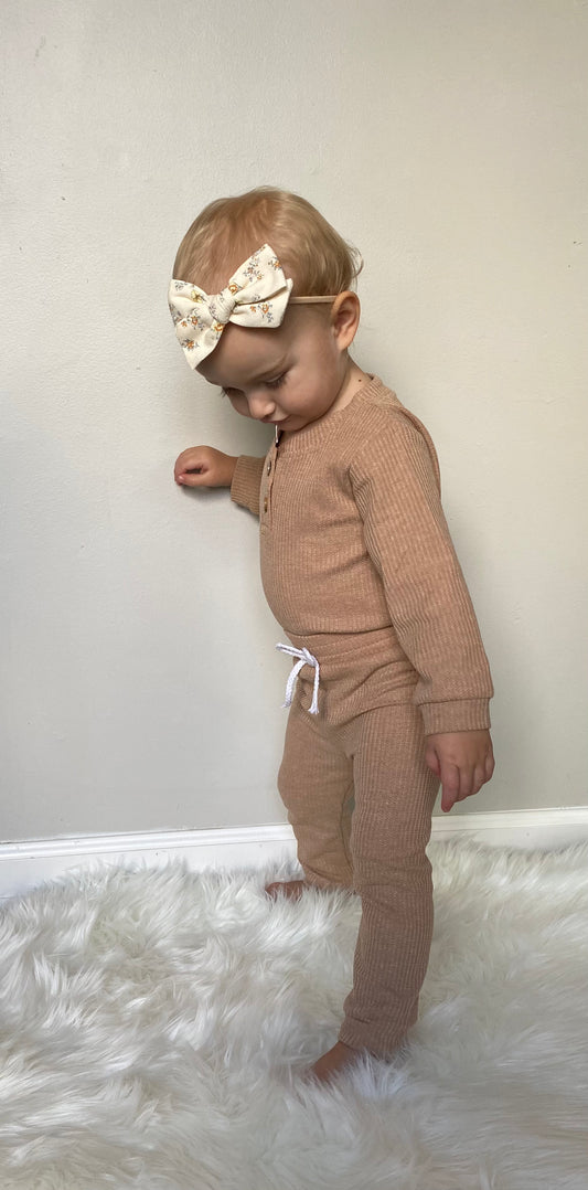 Hazel Headband Bow - Butter Yellow