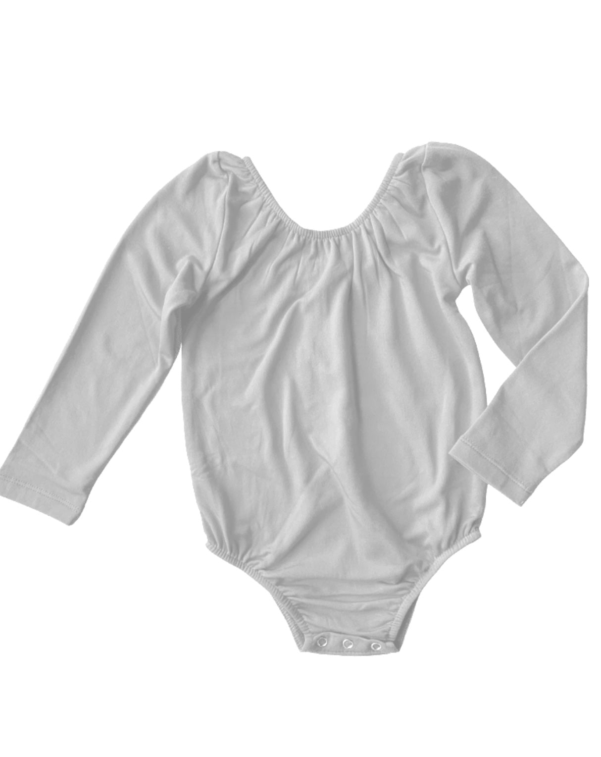 Kami Long Sleeve Leotard - White