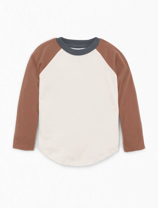 Emmett Baseball Tee - Cedar/Natural