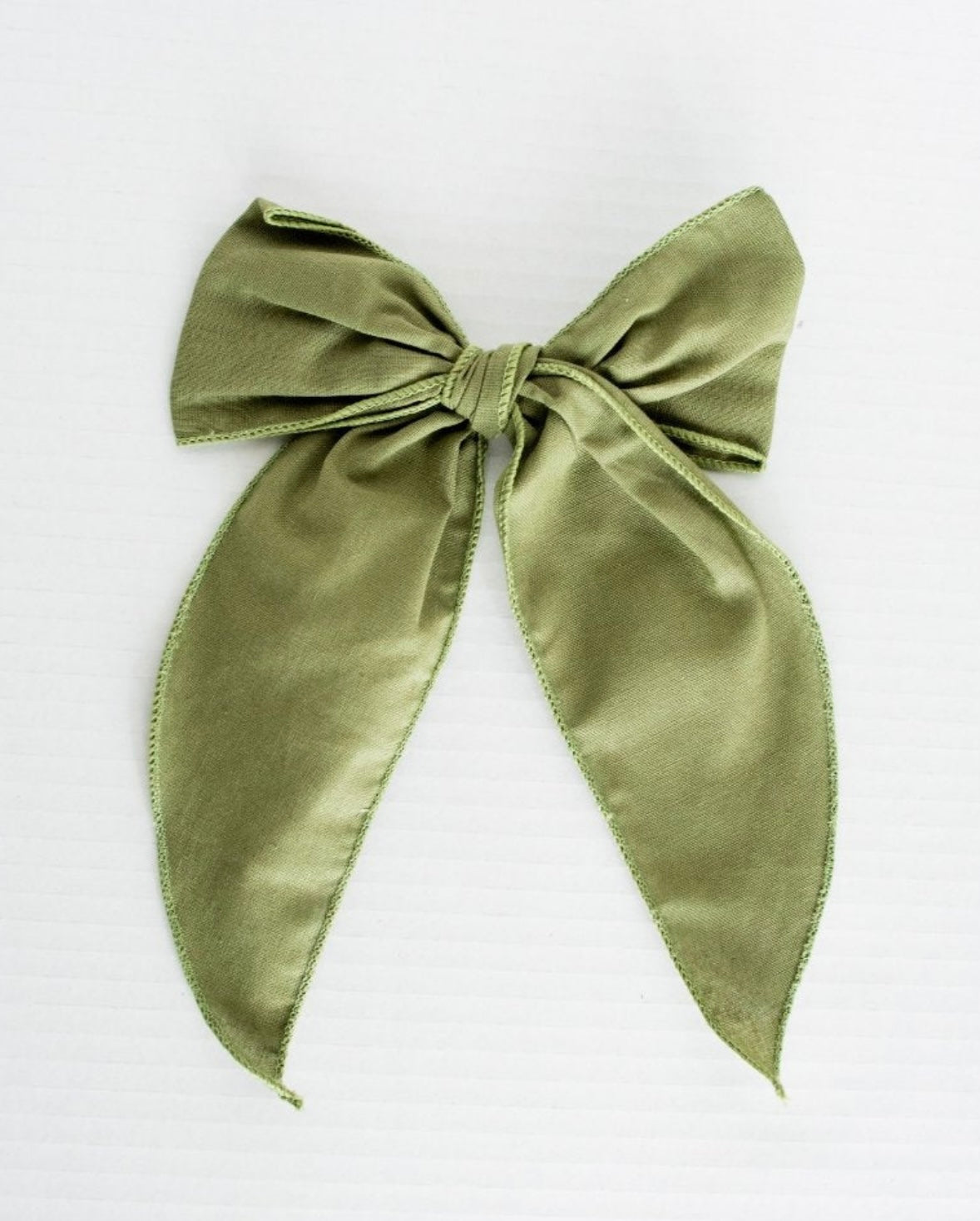 Serena Clip Bow - Olive