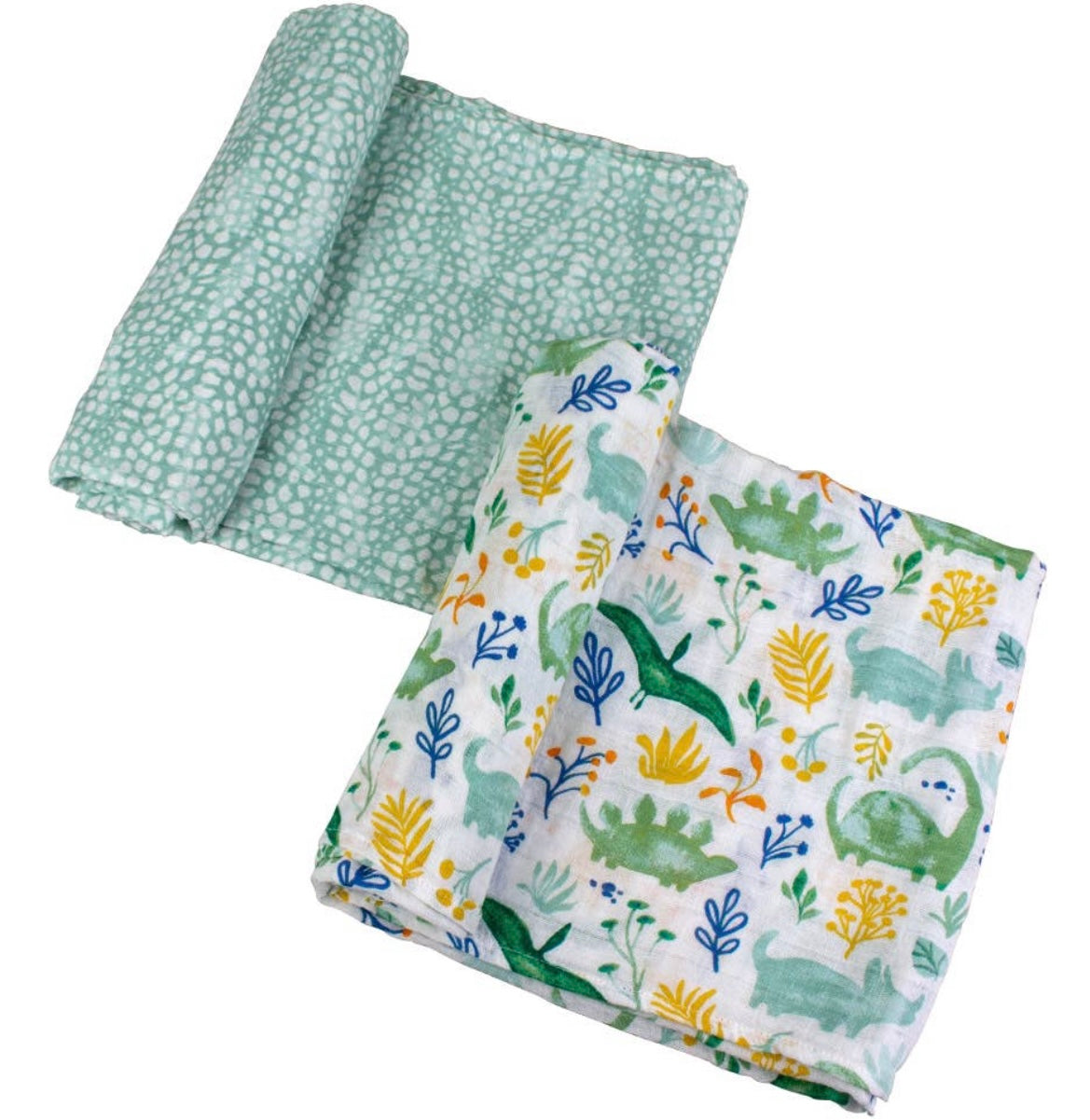 Muslin Swaddle Blanket Set - Dino + Upscale