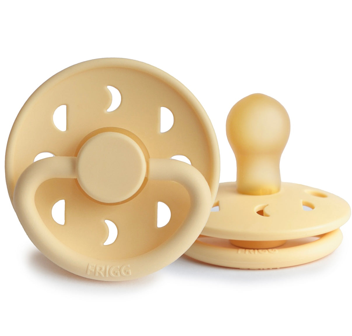 FRIGG Moon Phase Natural Rubber Pacifier - Pale Daffodil