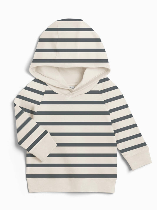 Kameron Hooded Pullover - Thistle Stripe / Harbor