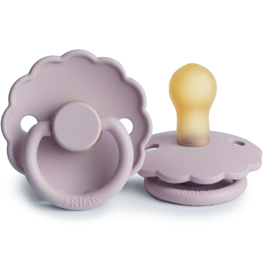 FRIGG Daisy Natural Rubber Pacifier - Soft Lilac