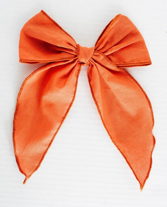 Serena Clip Bow - Orange