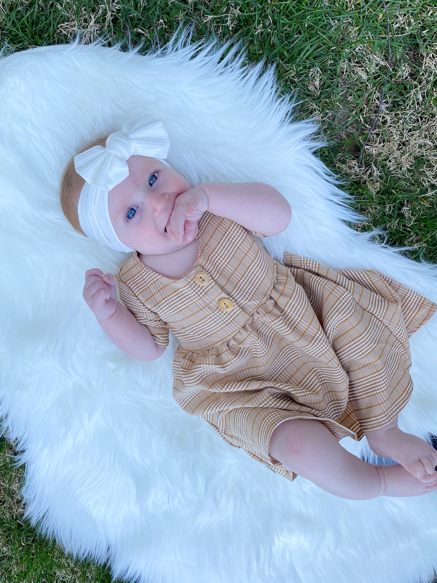 Raven Mustard Plaid Dress